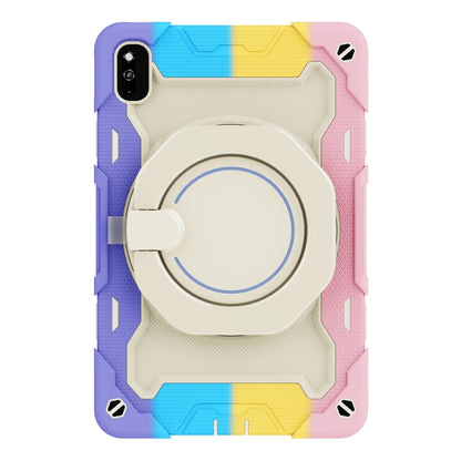 For Huawei MatePad 10.4 Armor Contrast Color Silicone + PC Tablet Case(Colorful Pink) - Huawei by buy2fix | Online Shopping UK | buy2fix