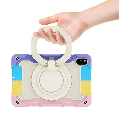 For Huawei MatePad 10.4 Armor Contrast Color Silicone + PC Tablet Case(Colorful Pink) - Huawei by buy2fix | Online Shopping UK | buy2fix