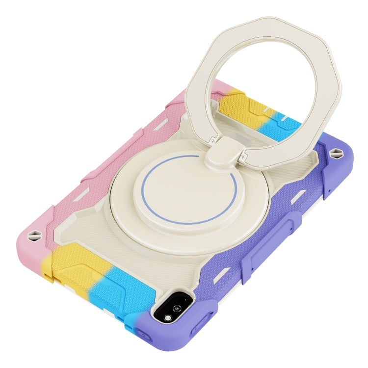 For Huawei MatePad 10.4 Armor Contrast Color Silicone + PC Tablet Case(Colorful Pink) - Huawei by buy2fix | Online Shopping UK | buy2fix