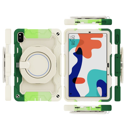 For Huawei MatePad 10.4 Armor Contrast Color Silicone + PC Tablet Case(Colorful Green) - Huawei by buy2fix | Online Shopping UK | buy2fix