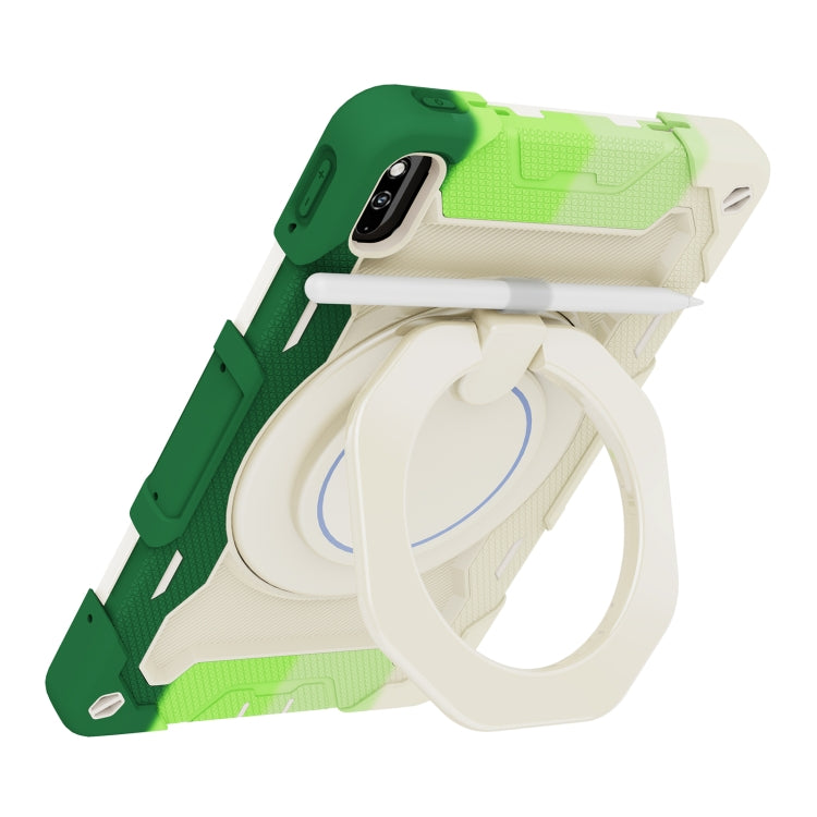 For Huawei MatePad 10.4 Armor Contrast Color Silicone + PC Tablet Case(Colorful Green) - Huawei by buy2fix | Online Shopping UK | buy2fix