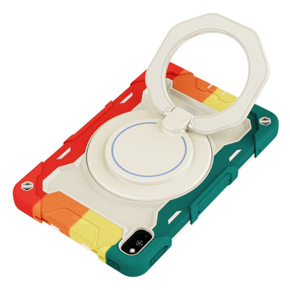 For Huawei MatePad 10.4 Armor Contrast Color Silicone + PC Tablet Case(Colorful Red) - Huawei by buy2fix | Online Shopping UK | buy2fix