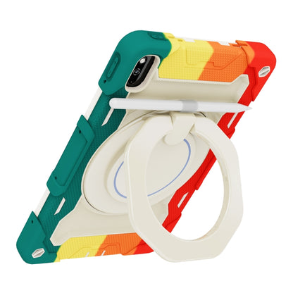 For Huawei MatePad 10.4 Armor Contrast Color Silicone + PC Tablet Case(Colorful Red) - Huawei by buy2fix | Online Shopping UK | buy2fix