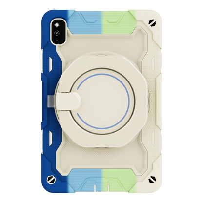 For Huawei MatePad 10.4 Armor Contrast Color Silicone + PC Tablet Case(Colorful Blue) - Huawei by buy2fix | Online Shopping UK | buy2fix