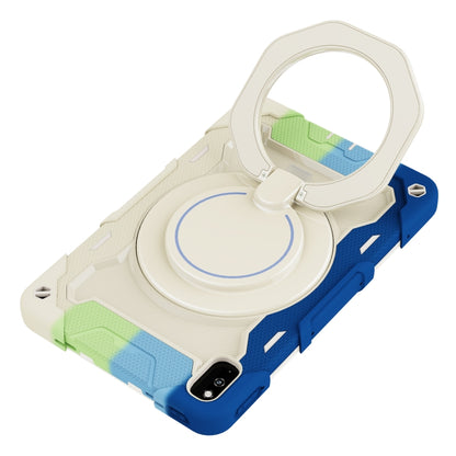 For Huawei MatePad 10.4 Armor Contrast Color Silicone + PC Tablet Case(Colorful Blue) - Huawei by buy2fix | Online Shopping UK | buy2fix