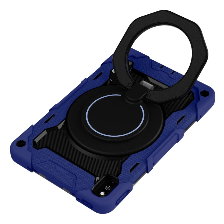 For Honor V6/Tablet V7 Armor Contrast Color Silicone + PC Tablet Case(Navy Blue) - Honor by buy2fix | Online Shopping UK | buy2fix