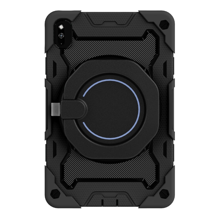 For Honor V6/Tablet V7 Armor Contrast Color Silicone + PC Tablet Case(Black) - Honor by buy2fix | Online Shopping UK | buy2fix