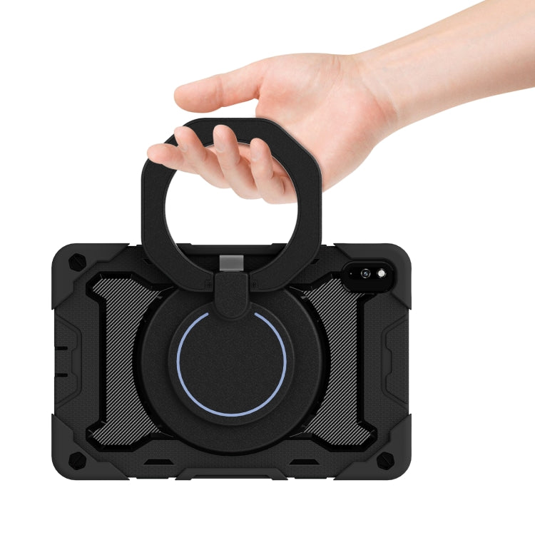 For Honor V6/Tablet V7 Armor Contrast Color Silicone + PC Tablet Case(Black) - Honor by buy2fix | Online Shopping UK | buy2fix