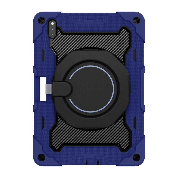 For Huawei Matepad Pro 10.8 Armor Contrast Color Silicone + PC Tablet Case(Navy Blue) - Huawei by buy2fix | Online Shopping UK | buy2fix