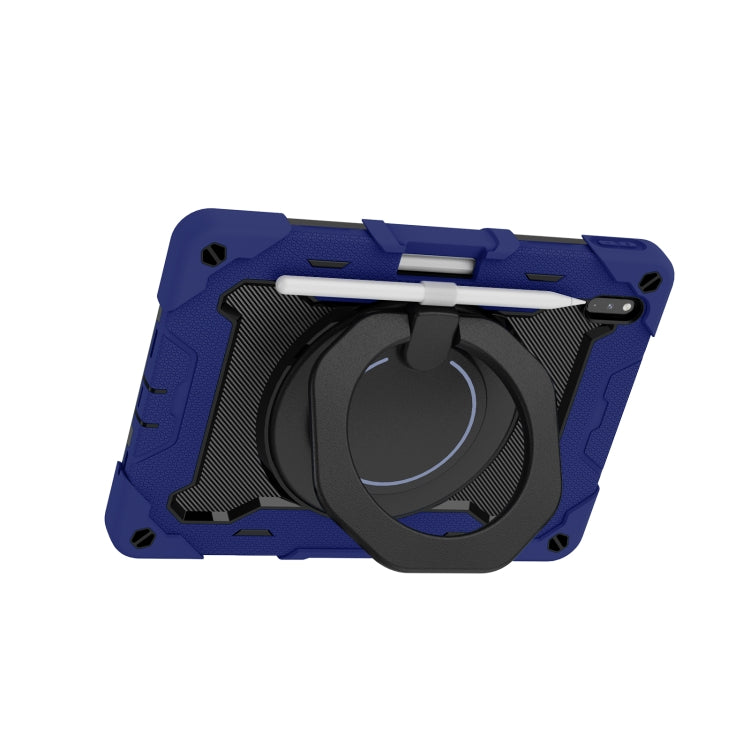 For Huawei Matepad Pro 10.8 Armor Contrast Color Silicone + PC Tablet Case(Navy Blue) - Huawei by buy2fix | Online Shopping UK | buy2fix