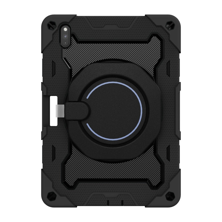 For Huawei Matepad Pro 10.8 Armor Contrast Color Silicone + PC Tablet Case(Black) - Huawei by buy2fix | Online Shopping UK | buy2fix