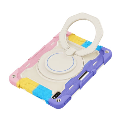 For Huawei Matepad Pro 10.8 Armor Contrast Color Silicone + PC Tablet Case(Colorful Pink) - Huawei by buy2fix | Online Shopping UK | buy2fix
