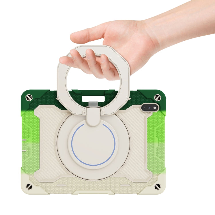 For Huawei Matepad Pro 10.8 Armor Contrast Color Silicone + PC Tablet Case(Colorful Green) - Huawei by buy2fix | Online Shopping UK | buy2fix