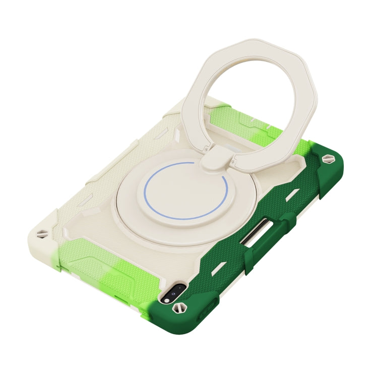 For Huawei Matepad Pro 10.8 Armor Contrast Color Silicone + PC Tablet Case(Colorful Green) - Huawei by buy2fix | Online Shopping UK | buy2fix