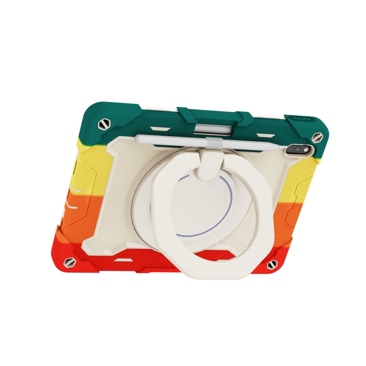 For Huawei Matepad Pro 10.8 Armor Contrast Color Silicone + PC Tablet Case(Colorful Red) - Huawei by buy2fix | Online Shopping UK | buy2fix