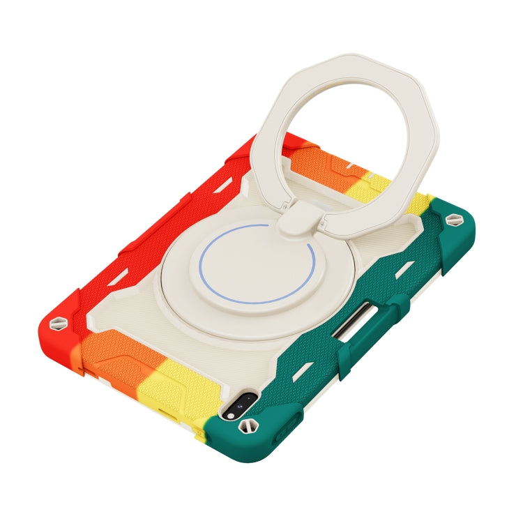 For Huawei Matepad Pro 10.8 Armor Contrast Color Silicone + PC Tablet Case(Colorful Red) - Huawei by buy2fix | Online Shopping UK | buy2fix