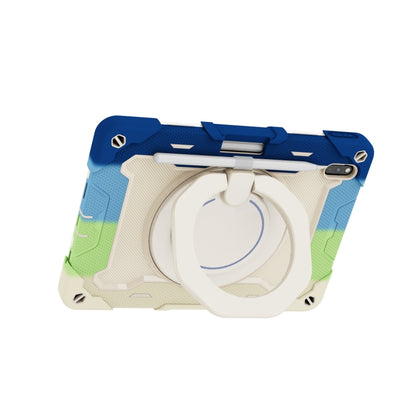 For Huawei Matepad Pro 10.8 Armor Contrast Color Silicone + PC Tablet Case(Colorful Blue) - Huawei by buy2fix | Online Shopping UK | buy2fix