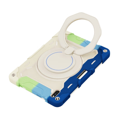 For Huawei Matepad Pro 10.8 Armor Contrast Color Silicone + PC Tablet Case(Colorful Blue) - Huawei by buy2fix | Online Shopping UK | buy2fix