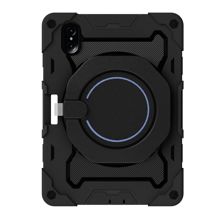 For Honor Tablet V7 Pro Armor Contrast Color Silicone + PC Tablet Case(Black) - Honor by buy2fix | Online Shopping UK | buy2fix