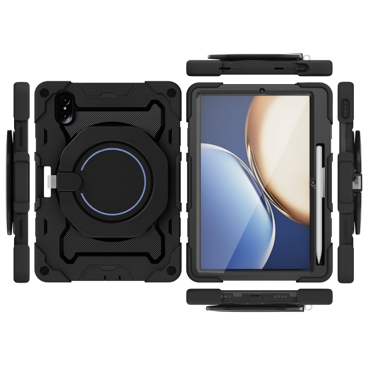 For Honor Tablet V7 Pro Armor Contrast Color Silicone + PC Tablet Case(Black) - Honor by buy2fix | Online Shopping UK | buy2fix