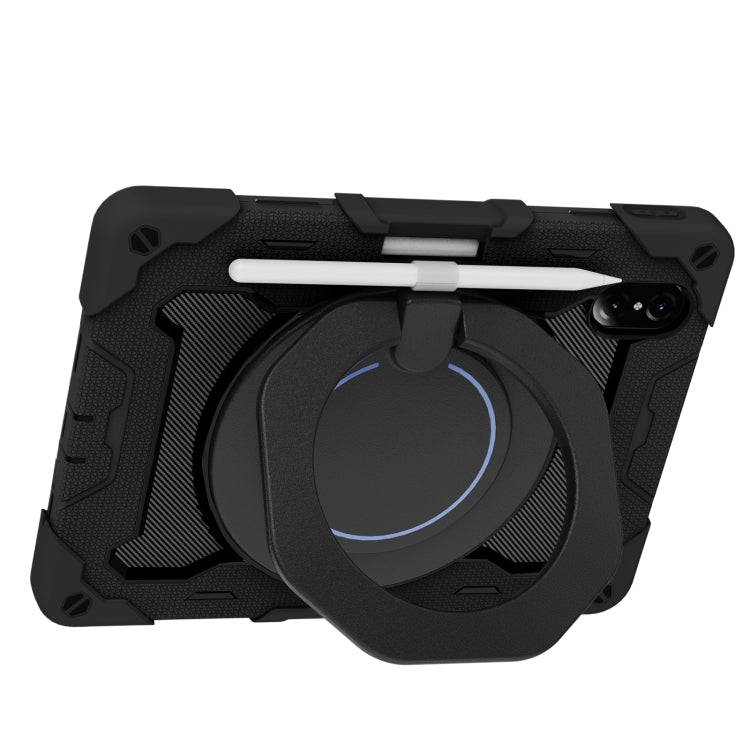 For Honor Tablet V7 Pro Armor Contrast Color Silicone + PC Tablet Case(Black) - Honor by buy2fix | Online Shopping UK | buy2fix