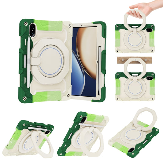 For Honor Tablet V7 Pro Armor Contrast Color Silicone + PC Tablet Case(Colorful Green) - Honor by buy2fix | Online Shopping UK | buy2fix
