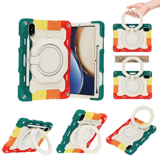 For Honor Tablet V7 Pro Armor Contrast Color Silicone + PC Tablet Case(Colorful Red) - Honor by buy2fix | Online Shopping UK | buy2fix