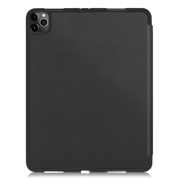 For iPad Pro 11 inch 2020 Custer Pattern TPU Smart Tablet Holster with Sleep Function & Tri-Fold Bracket & Pen Slot(Black) - iPad Pro 11 (2020) Cases by buy2fix | Online Shopping UK | buy2fix