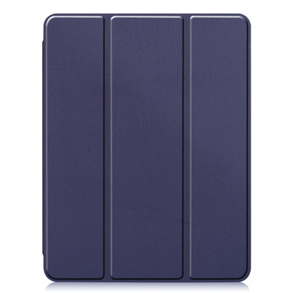 For iPad Pro 11 inch 2020 Custer Pattern TPU Smart Tablet Holster with Sleep Function & Tri-Fold Bracket & Pen Slot(Blue) - iPad Pro 11 (2020) Cases by buy2fix | Online Shopping UK | buy2fix