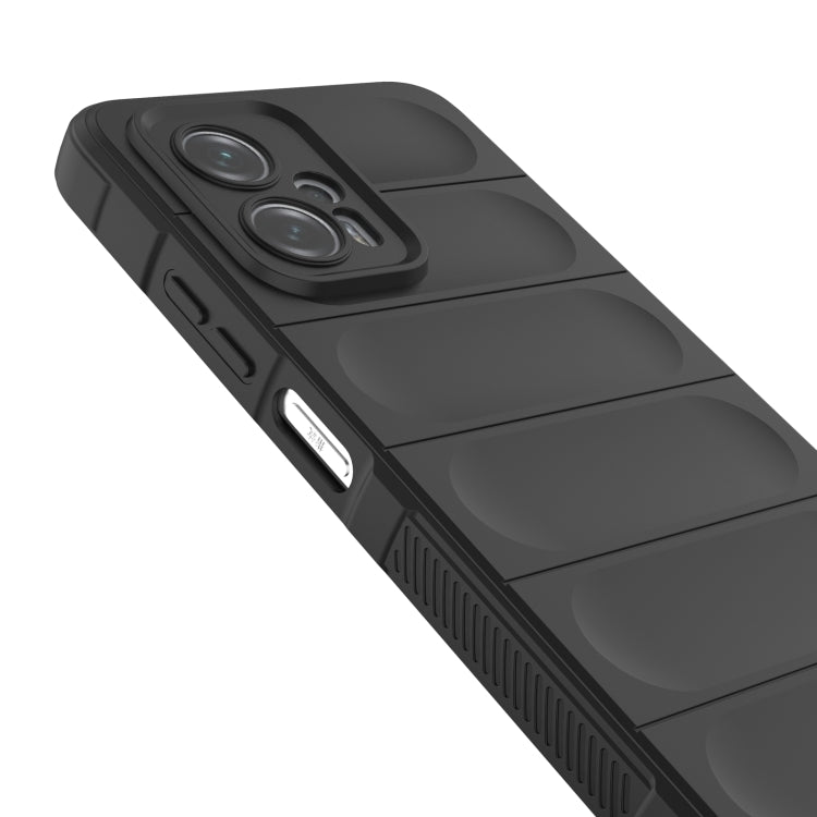 For Xiaomi Redmi Note 11T Pro Magic Shield TPU + Flannel Phone Case(Dark Blue) by buy2fix