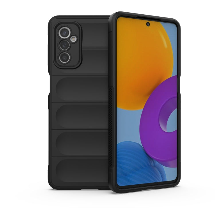 For Samsung Galaxy M52 5G Magic Shield TPU + Flannel Phone Case(Black) by buy2fix