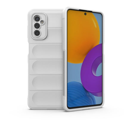 For Samsung Galaxy M52 5G Magic Shield TPU + Flannel Phone Case(White) by buy2fix