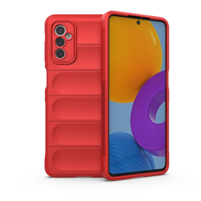 For Samsung Galaxy M52 5G Magic Shield TPU + Flannel Phone Case(Red) by buy2fix