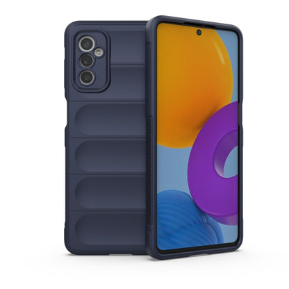 For Samsung Galaxy M52 5G Magic Shield TPU + Flannel Phone Case(Dark Blue) by buy2fix