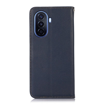 For Huawei Enjoy 50 CN / nova Y70 Plus / Y70 4G CN KHAZNEH Nappa Top Layer Cowhide Leather Phone Case(Blue) - Huawei Cases by buy2fix | Online Shopping UK | buy2fix