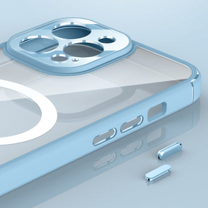 For iPhone 12 Soft Shield MagSafe Magnetic Acrylic Transparent PC Phone Case(Sierra Blue) by buy2fix