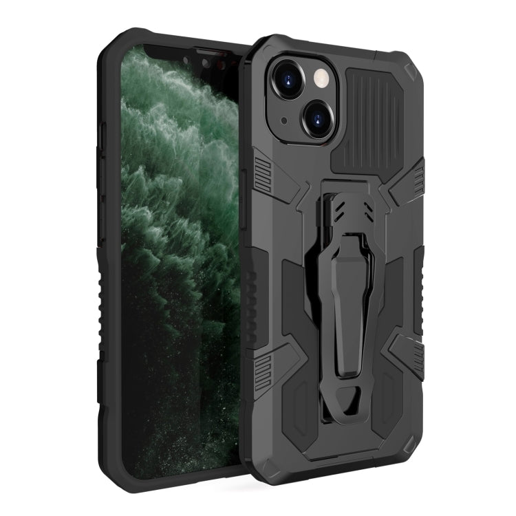 For iPhone 14 Plus Machine Armor Warrior PC + TPU Phone Case (Black) by buy2fix