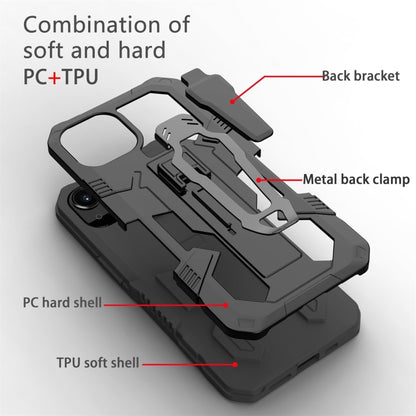 For iPhone 14 Plus Machine Armor Warrior PC + TPU Phone Case (Black) by buy2fix