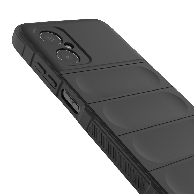 For Xiaomi Poco M4 5G Magic Shield TPU + Flannel Phone Case(Purple) by buy2fix