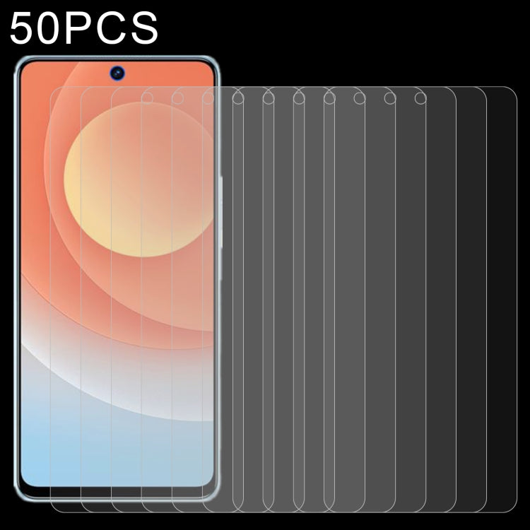 50 PCS 0.26mm 9H 2.5D Tempered Glass Film For Tecno Camon 19 Pro - Tecno Tempered Glass by buy2fix | Online Shopping UK | buy2fix