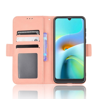 For Blackview A50 Skin Feel Calf Pattern Leather Phone Case(Pink) - More Brand by buy2fix | Online Shopping UK | buy2fix