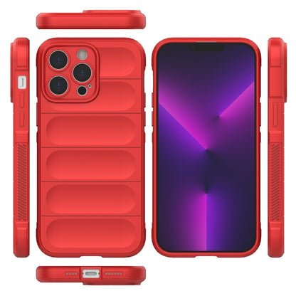 For iPhone 14 Pro Max Magic Shield TPU + Flannel Phone Case (Red) - iPhone 14 Pro Max Cases by buy2fix | Online Shopping UK | buy2fix