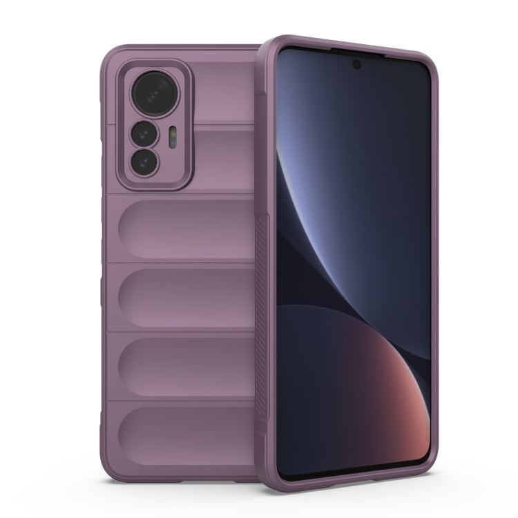 For Xiaomi 12 Lite Magic Shield TPU + Flannel Phone Case(Purple) - Xiaomi Cases by buy2fix | Online Shopping UK | buy2fix