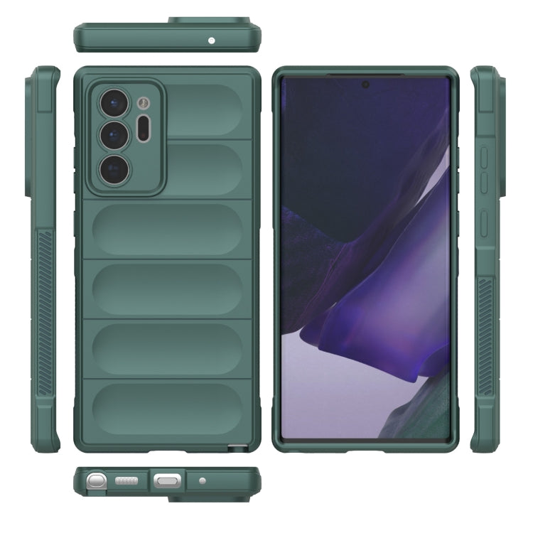 For Samsung Galaxy Note20 Ultra Magic Shield TPU + Flannel Phone Case(White) by buy2fix