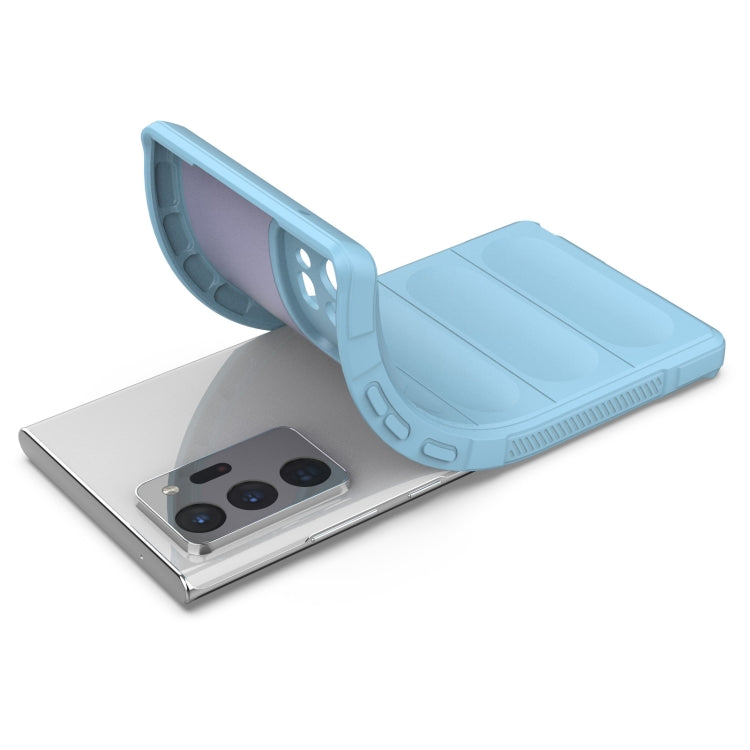 For Samsung Galaxy Note20 Ultra Magic Shield TPU + Flannel Phone Case(Dark Grey) by buy2fix