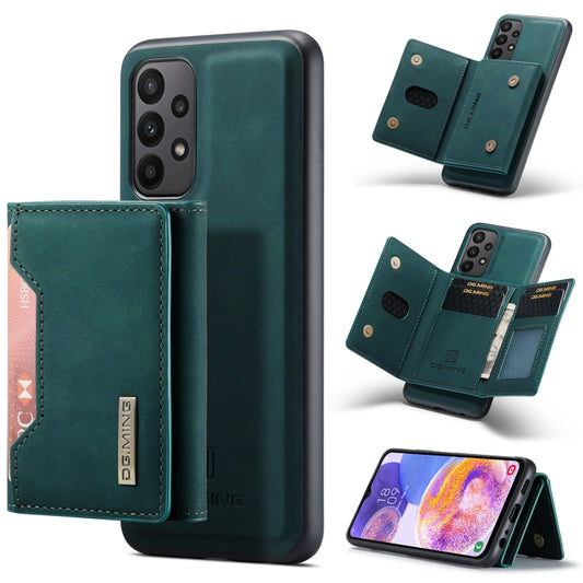 For Samsung Galaxy A23 5G DG.MING M2 Series 3-Fold Multi Card Bag Phone Case(Green) - Galaxy Phone Cases by DG.MING | Online Shopping UK | buy2fix