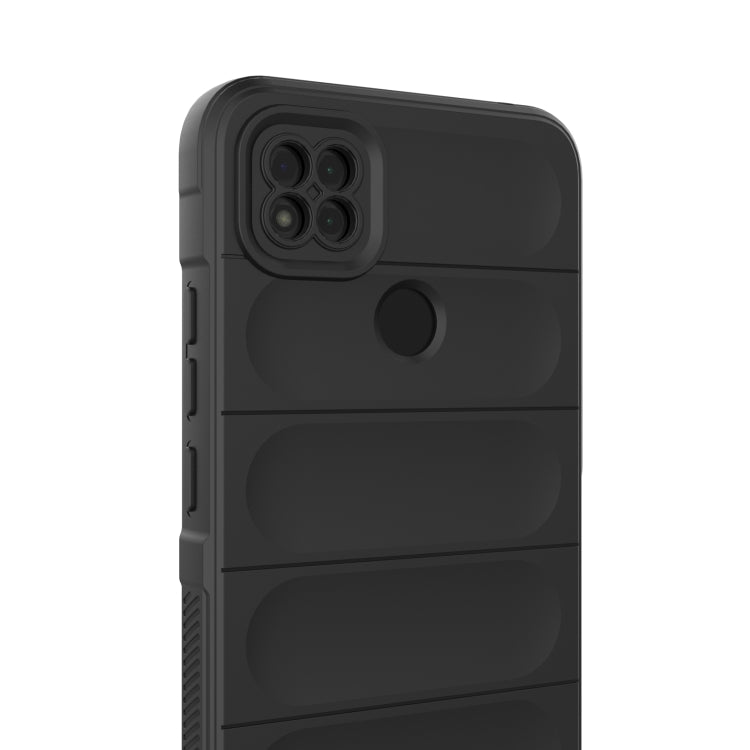 For Xiaomi Redmi 9C Magic Shield TPU + Flannel Phone Case(Dark Grey) - Xiaomi Cases by buy2fix | Online Shopping UK | buy2fix