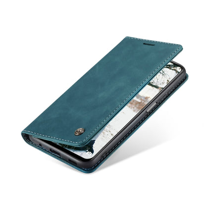 For Xiaomi Redmi Note 11 4G/Note 11S Global CaseMe 013 Multifunctional Horizontal Flip Leather Phone Case(Blue) by CaseMe
