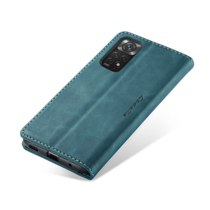 For Xiaomi Redmi Note 11 4G/Note 11S Global CaseMe 013 Multifunctional Horizontal Flip Leather Phone Case(Blue) by CaseMe