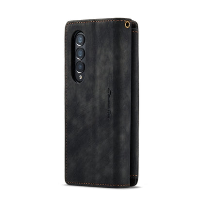 For Samsung Galaxy Z Fold3 5G CaseMe C30 Multifunctional Phone Leather Phone Case(Black) - Galaxy Phone Cases by CaseMe | Online Shopping UK | buy2fix
